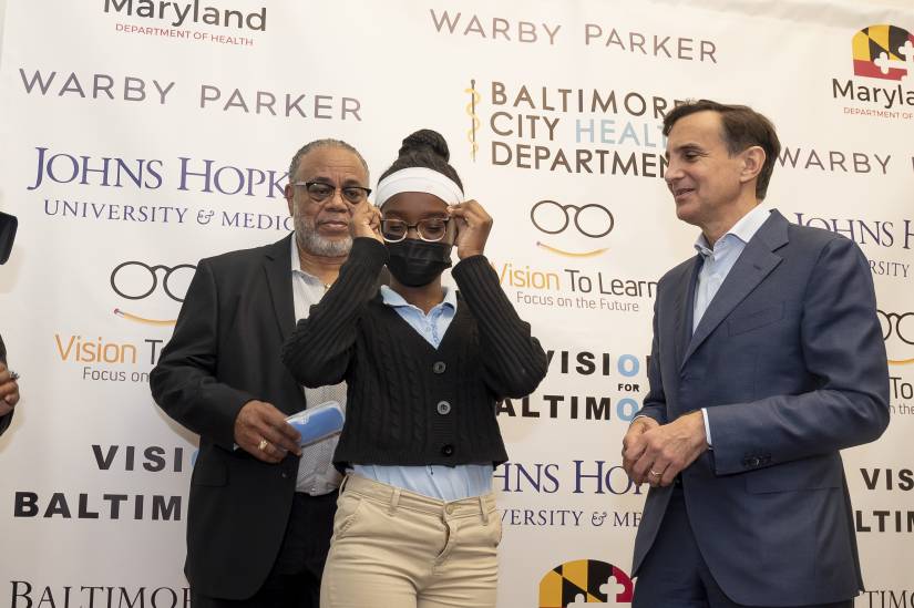 Vision for Baltimore, which provides vision screenings, eye exams, and eyeglasses to students, celebrates providing 10,000 pairs of eyeglasses for Balimore City students.